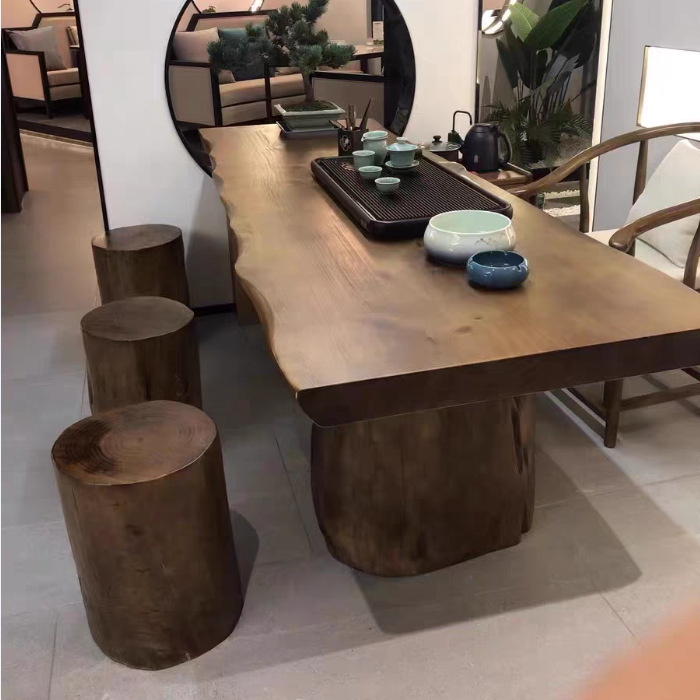 Office Furniture Set - طاولة كبيرة من الخشب الصلب، طاولة