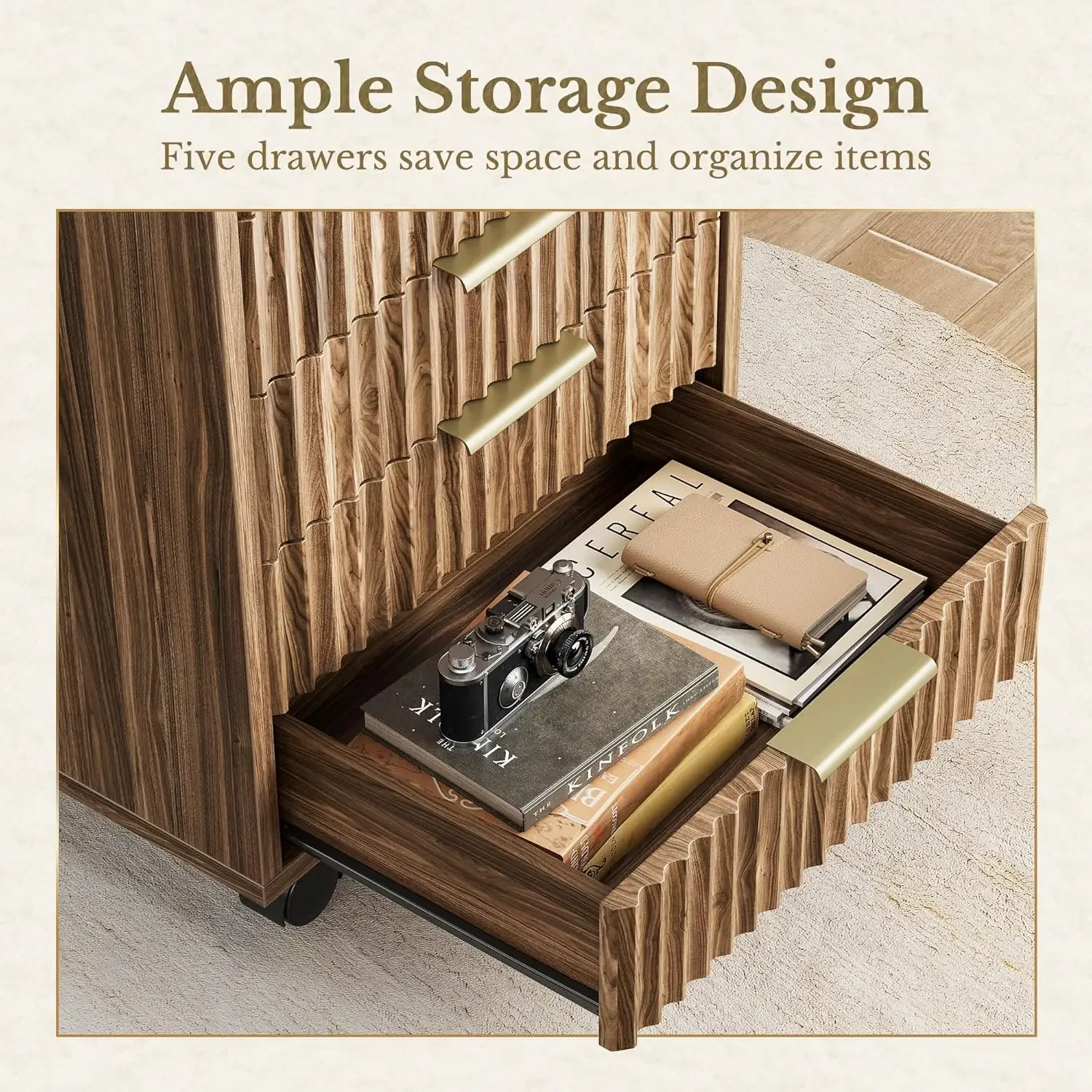 Office Furniture Filing Cabinets - خزانة بـ 5 أدراج، وحدة تخزين