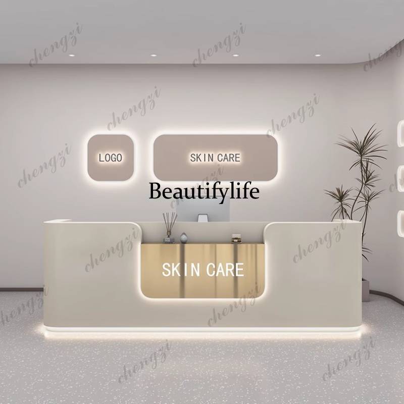 Office Furniture Logo - مكاتب استقبال تجميلية بشعار A68، طاولات
