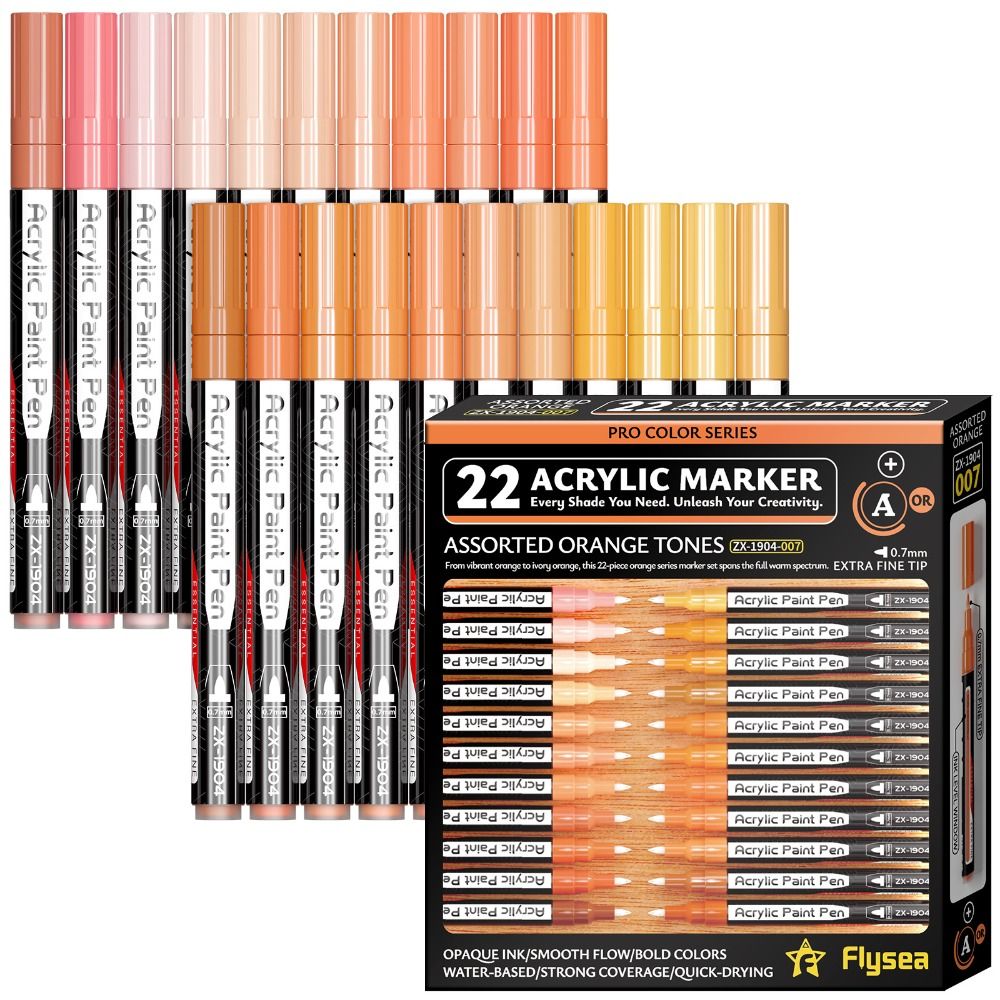 Copic Marker Classic - 22 قطعة من أقلام الطلاء الأكريليك