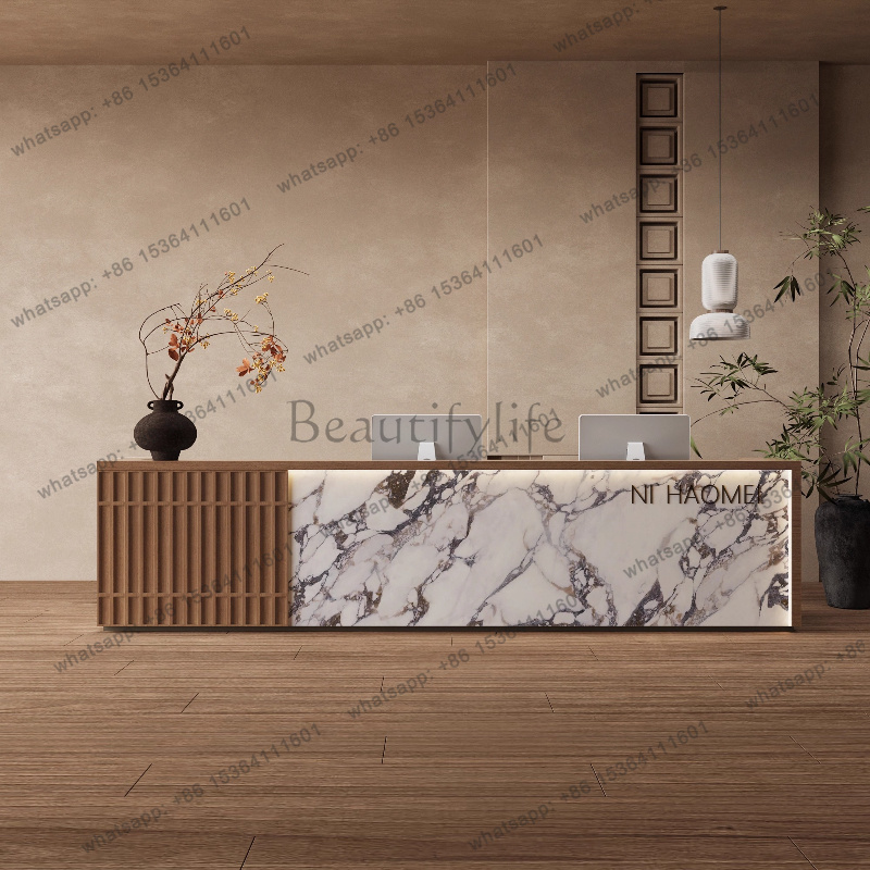 Office Furniture Logo - طاولة استقبال متجر تجاري مركز خدمة