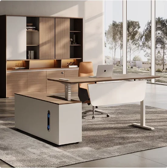 طاولة مكتب حديثة وبسيطة للمدير - مراجعة Office Furniture Logo وسعره
