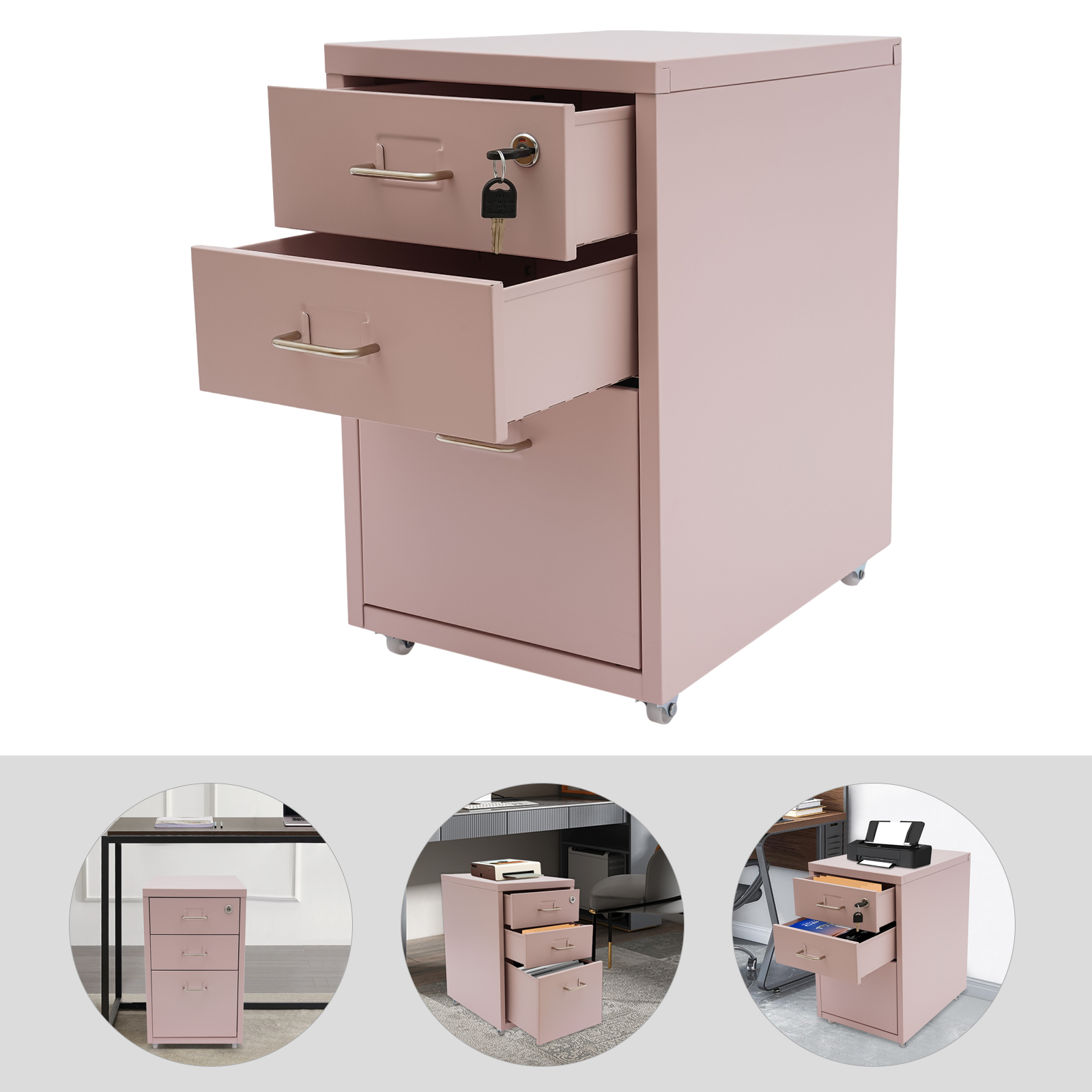 خزانة ملفات عمودية مستطيلة من  - مراجعة Office Furniture Filing Cabinets وسعره