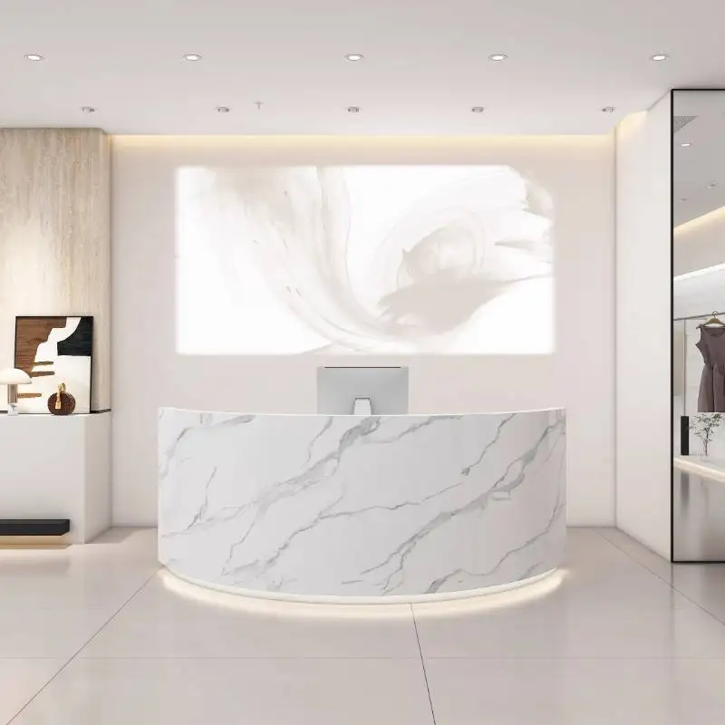 مكاتب استقبال ذات شعار تصميم،  - مراجعة Office Furniture Logo وسعره