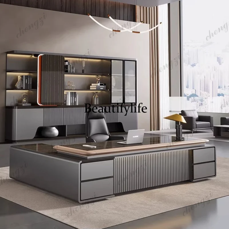 طاولة مكتب فاخرة A45 على شكل ح - مراجعة Office Furniture Filing Cabinets وسعره