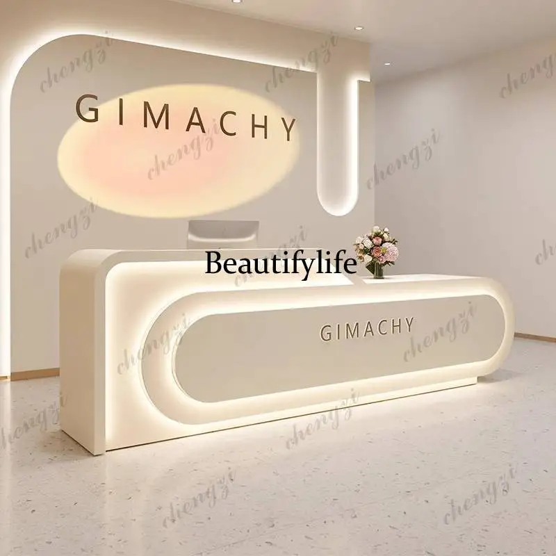 01A مكاتب استقبال كبيرة بشاشة  - مراجعة Office Furniture Logo وسعره