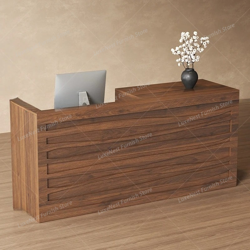 مكتب استقبال أنيق للمكاتب مع ش - مراجعة Office Furniture Logo وسعره