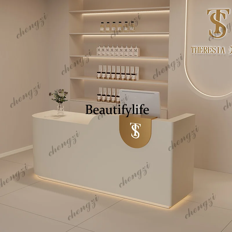 01A مكاتب استقبال كبيرة فاخرة  - مراجعة Office Furniture Logo وسعره