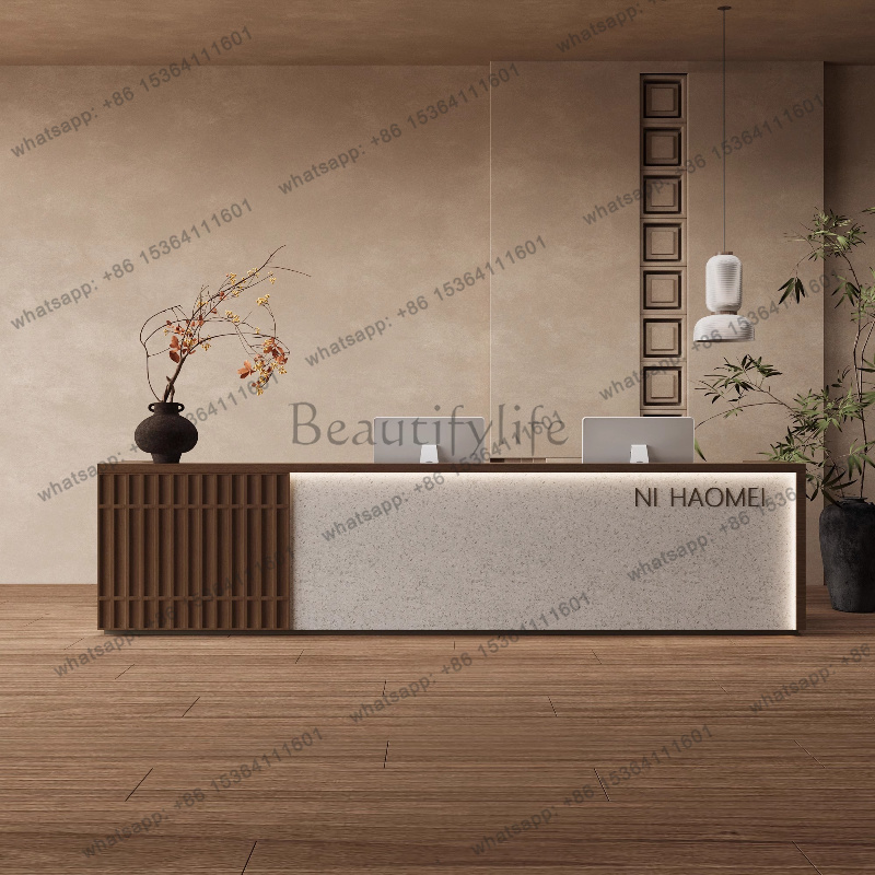 طاولة استقبال متجر تجاري مركز  - مراجعة Office Furniture Logo وسعره