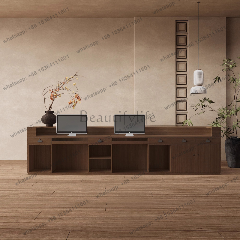 طاولة استقبال متجر تجاري مركز  - مراجعة Office Furniture Logo وسعره